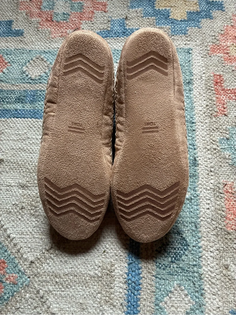 TOMS Textile Slippers with Faux Fur